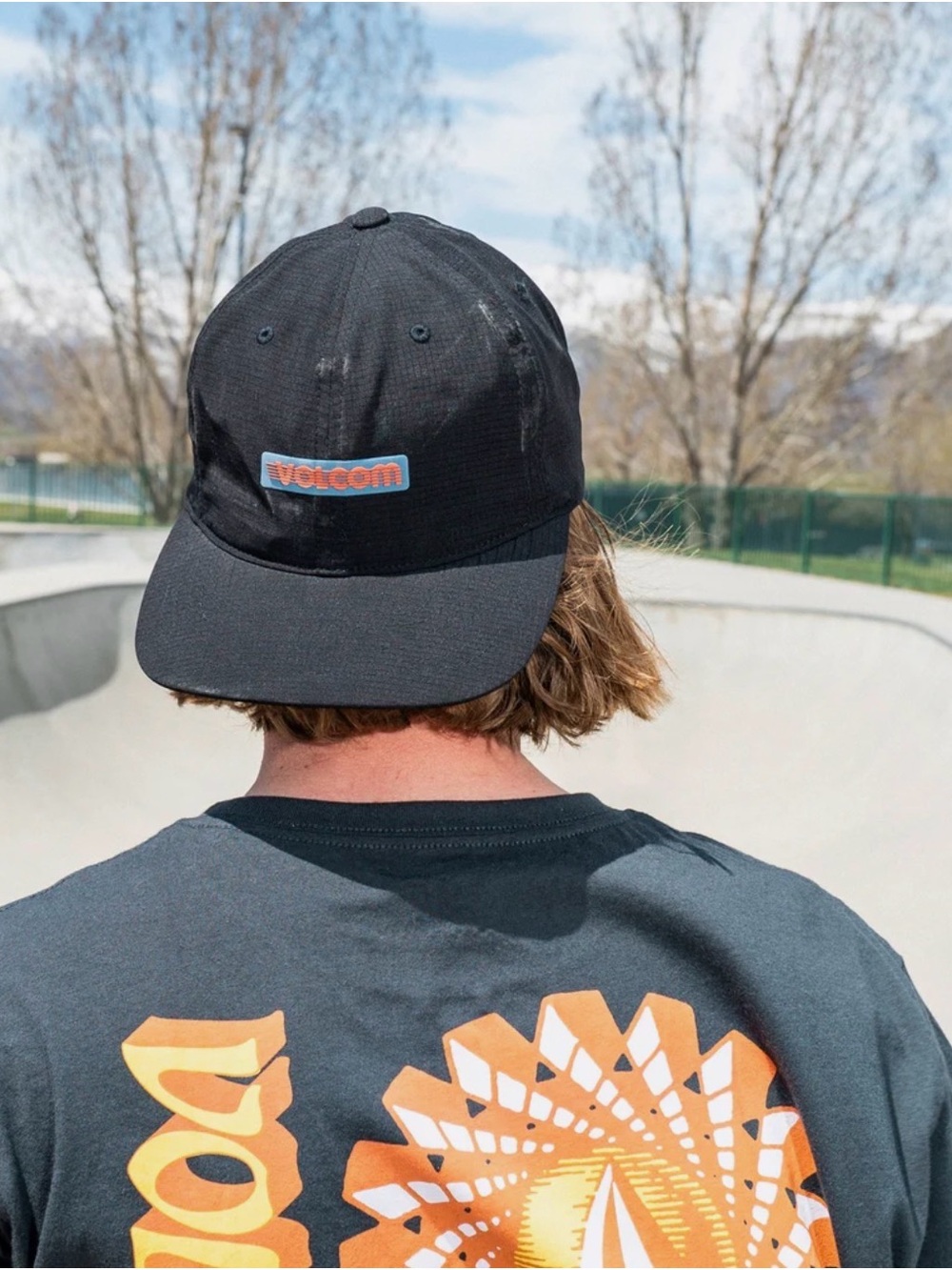 Volcom Logo TRAIL MIX CAP - BLACK Adjustable Cap - Men's